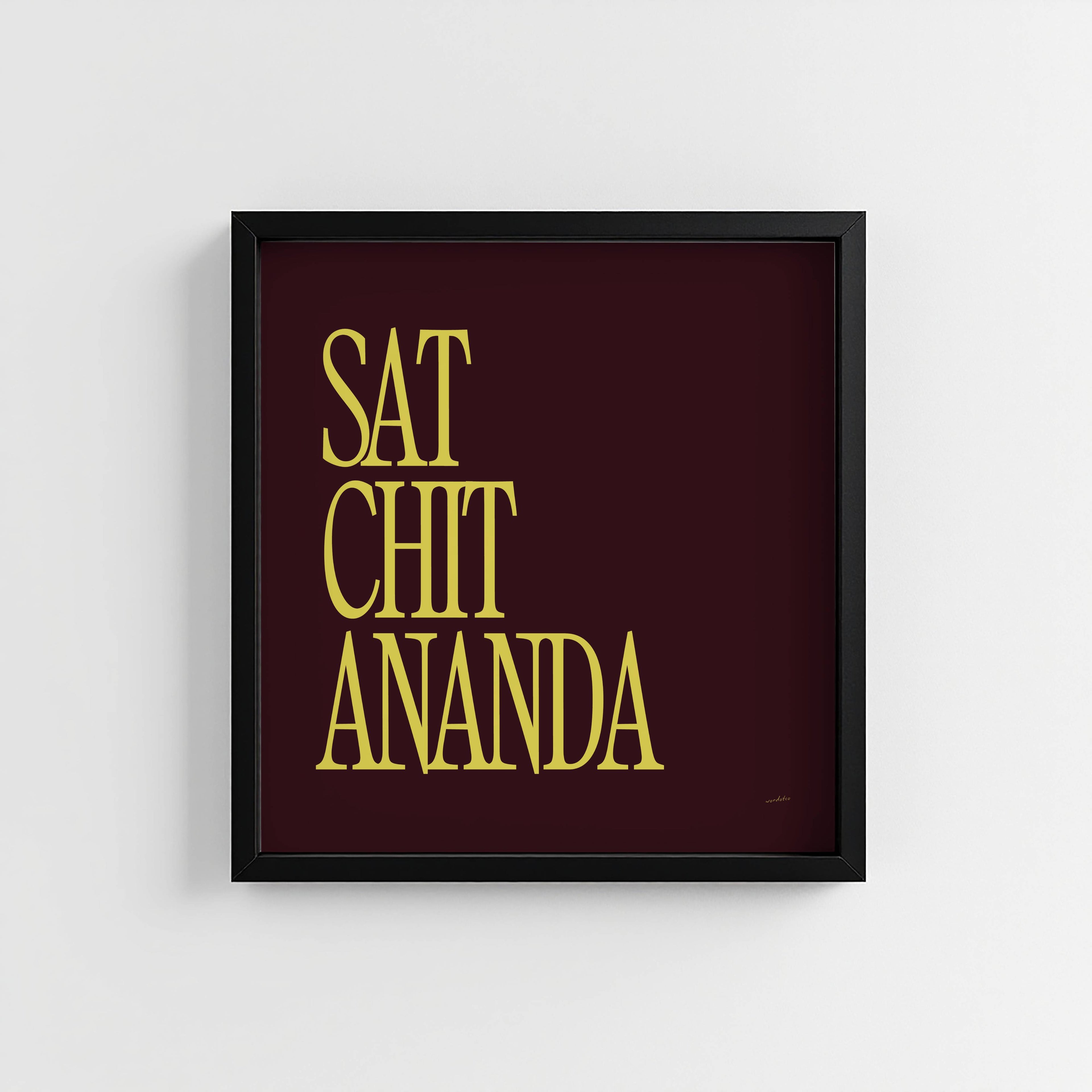 SAT CHIT ANANDA PRINT