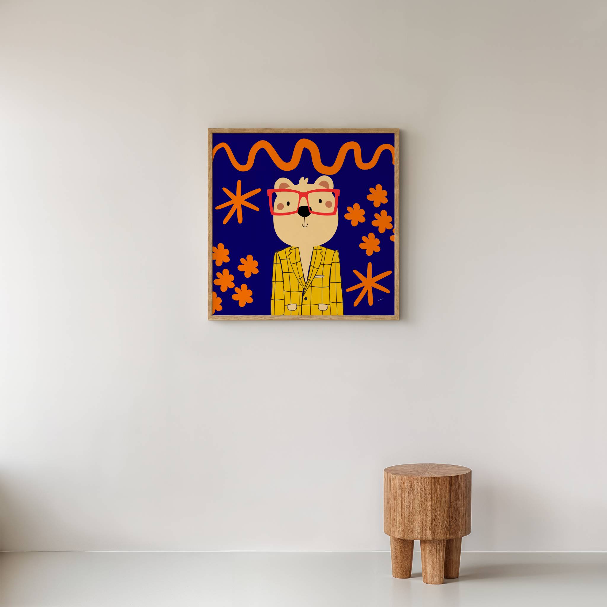 GENTLEMAN BEAR PRINT