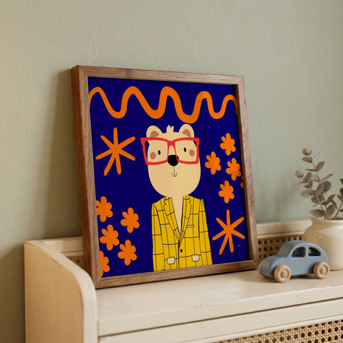 GENTLEMAN BEAR PRINT