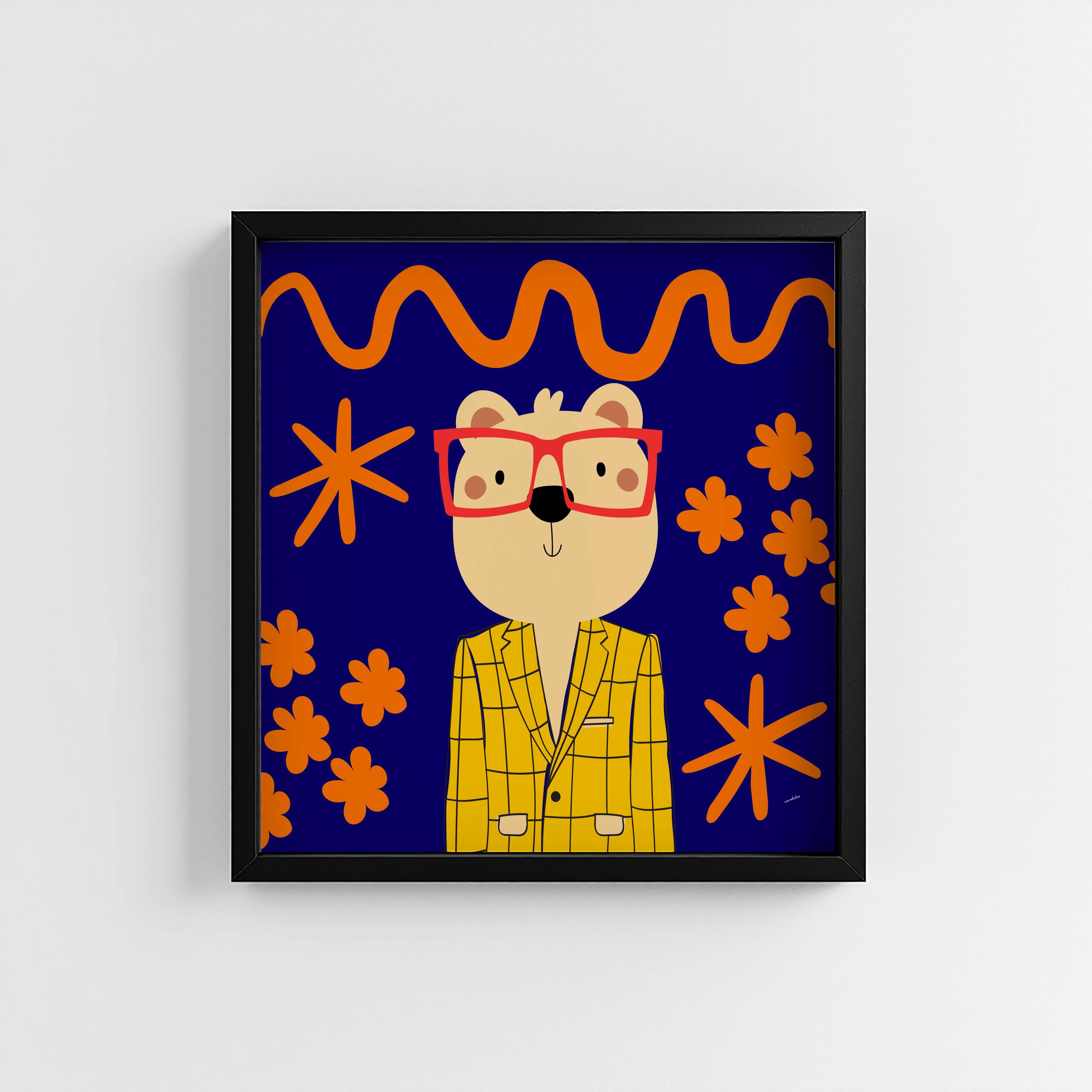 GENTLEMAN BEAR PRINT