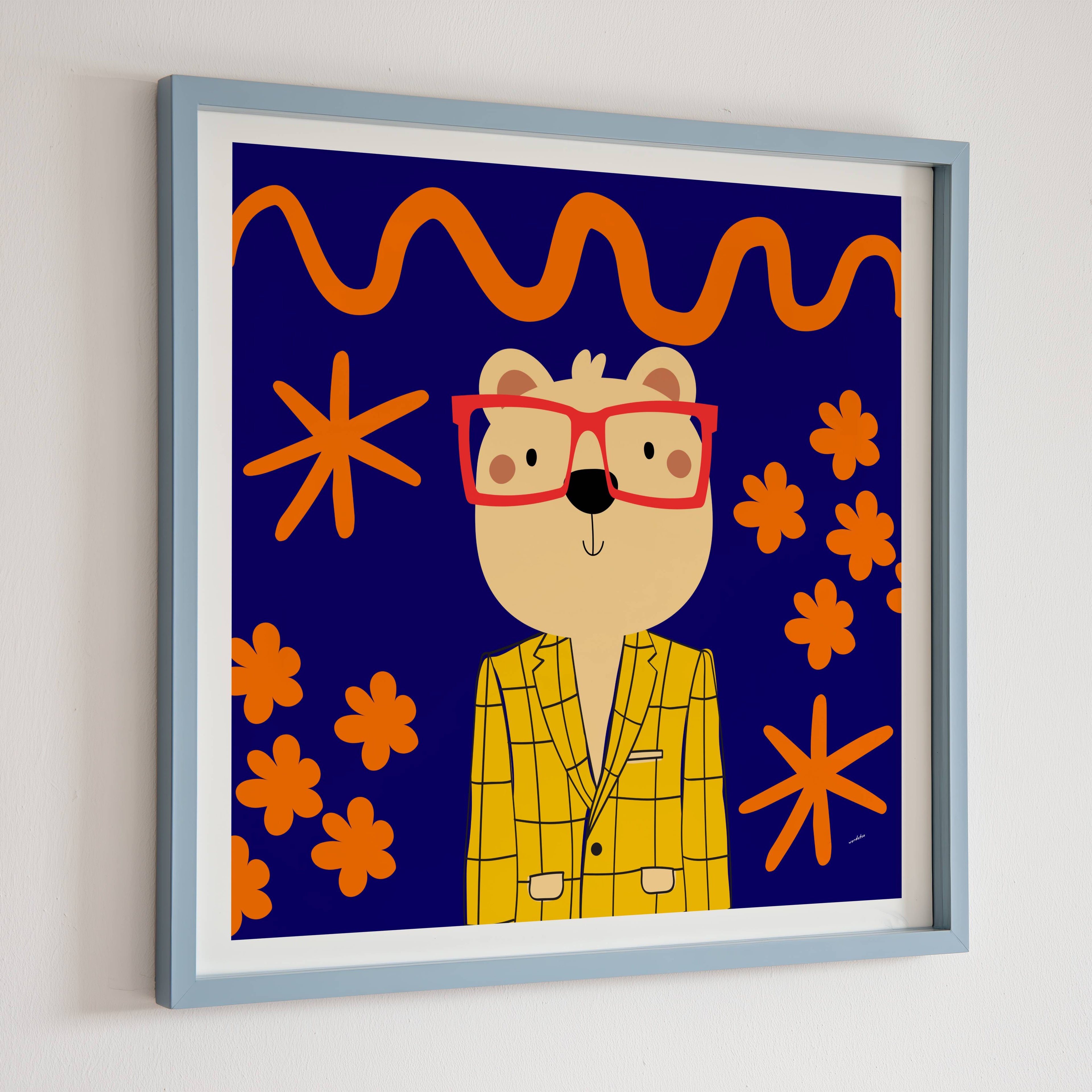 GENTLEMAN BEAR PRINT