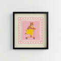 BEAR ON SCOOTER PRINT