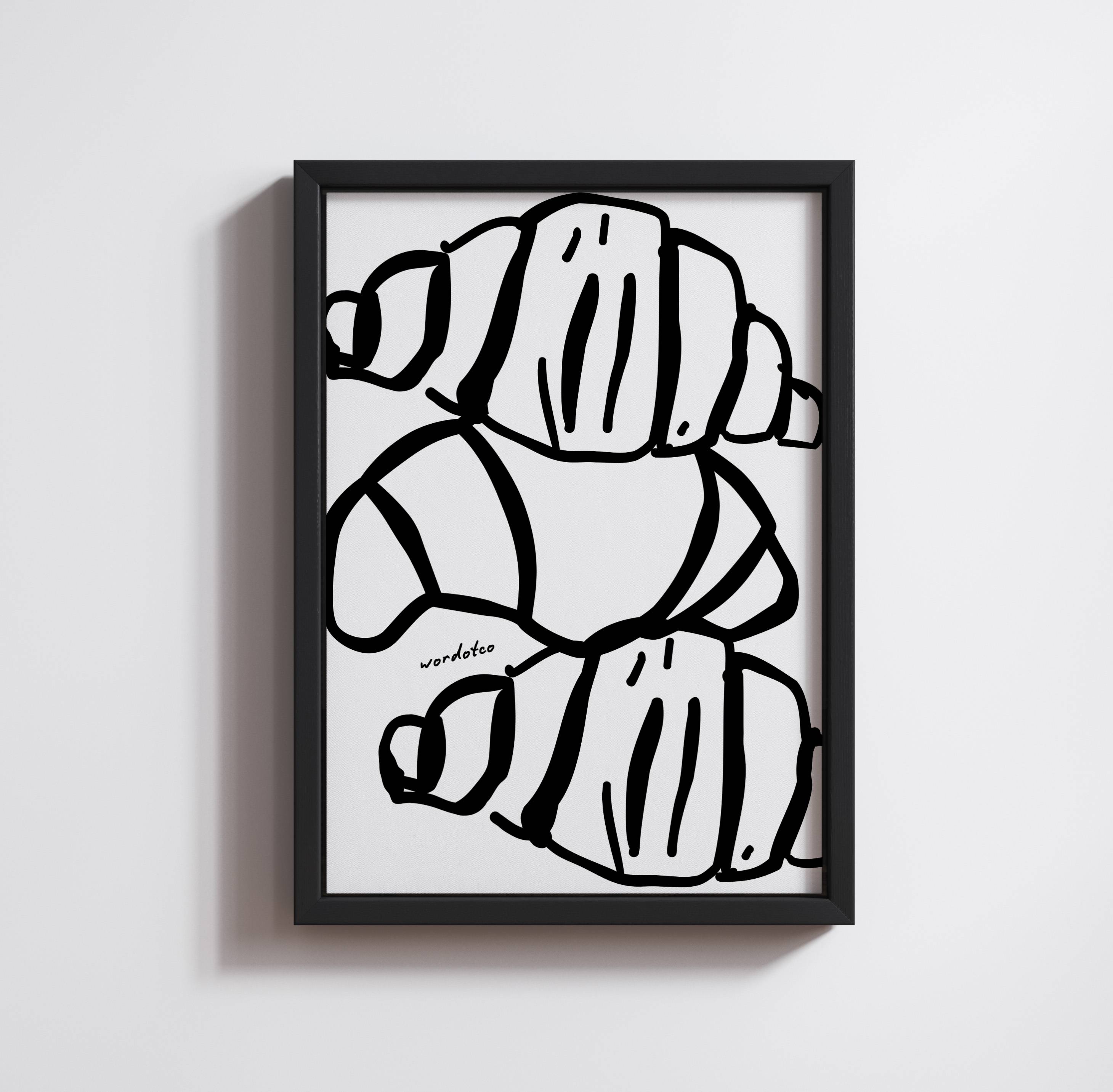 TRIO CROISSANT PRINT