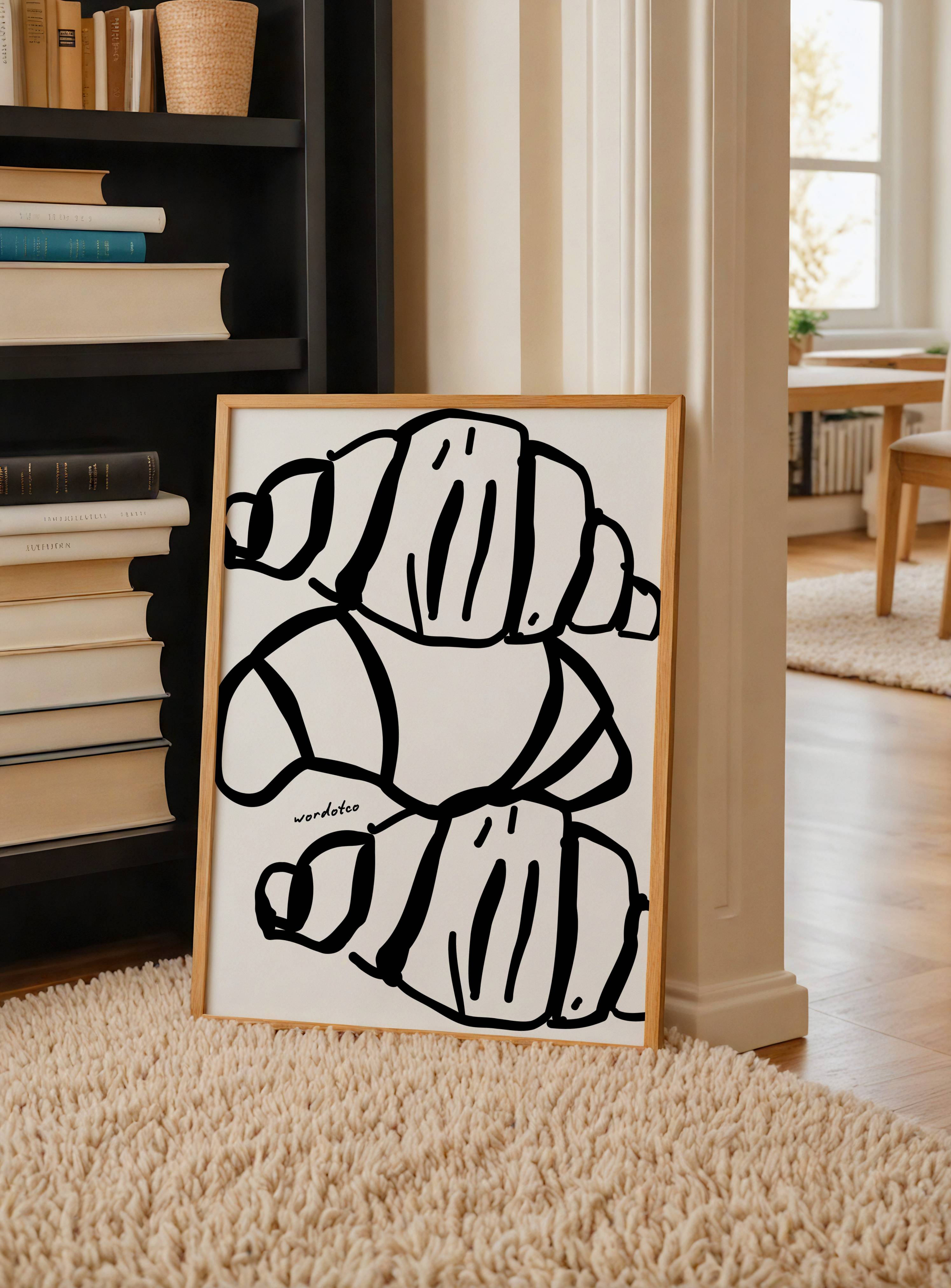 TRIO CROISSANT PRINT