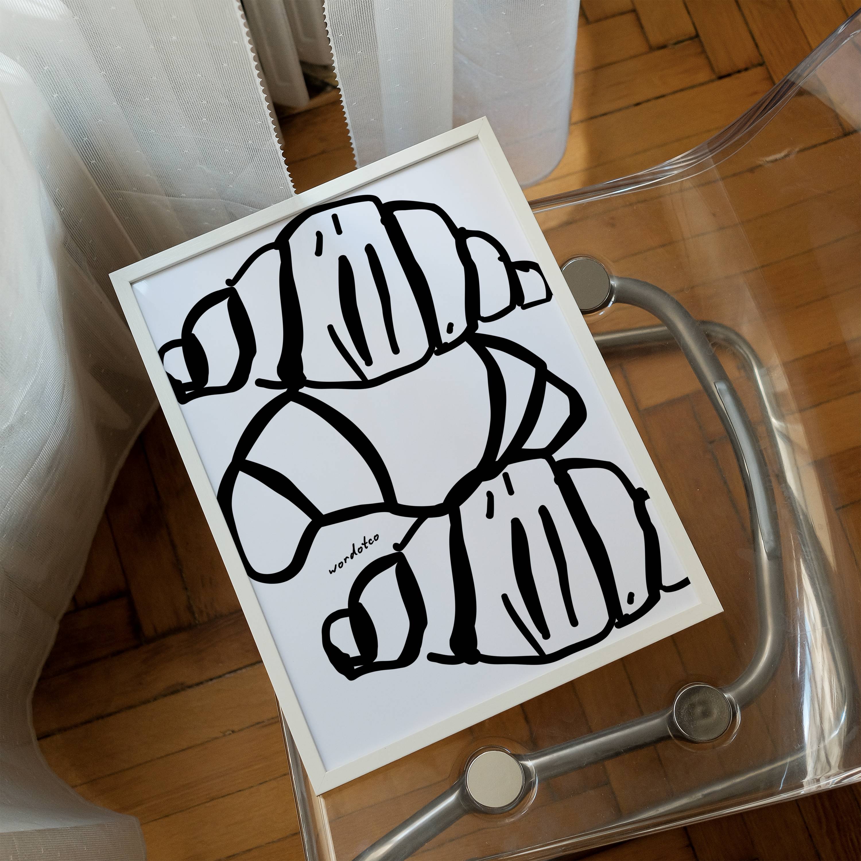 TRIO CROISSANT PRINT