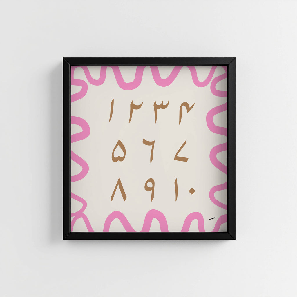 URDU NUMBER CHART PRINT