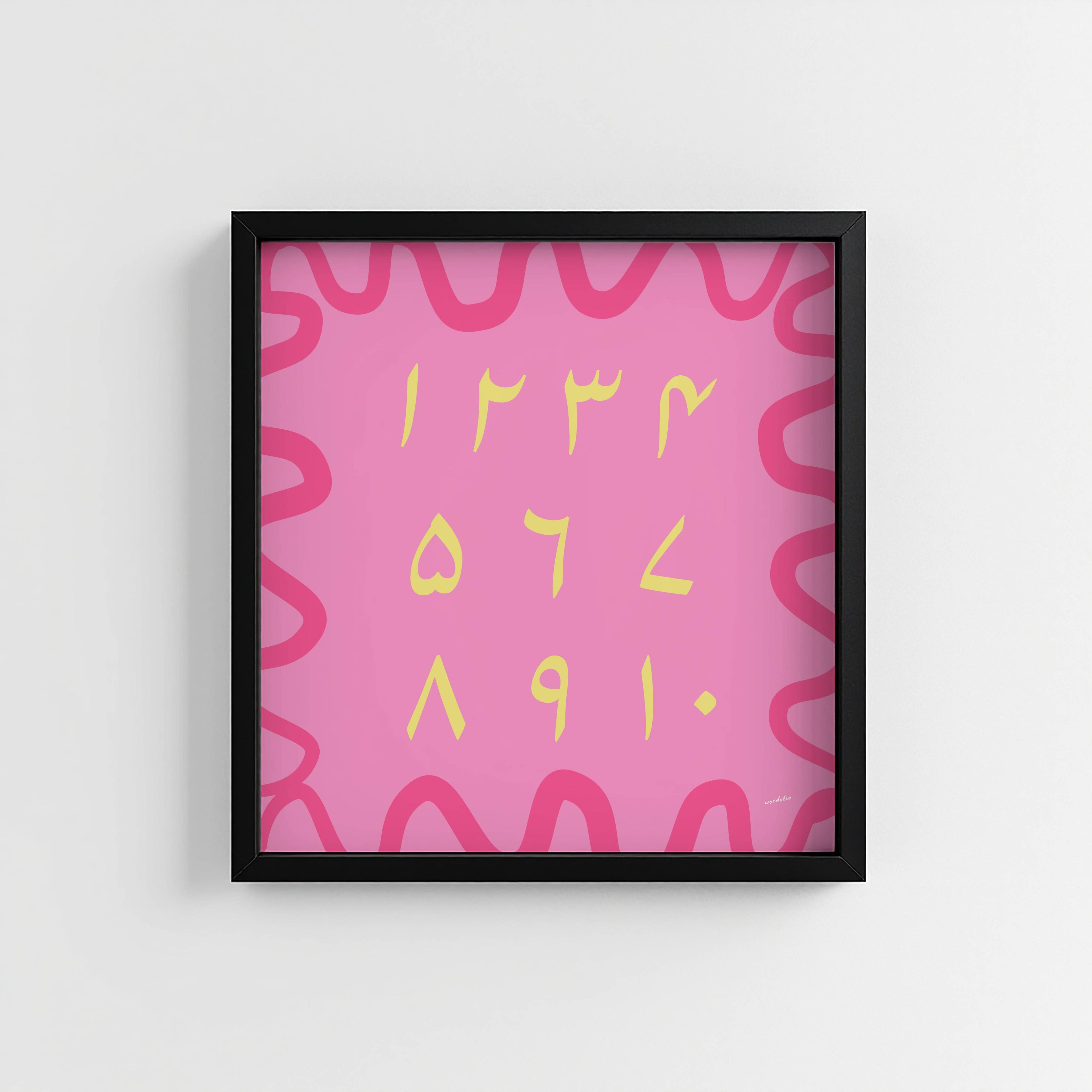 URDU NUMBER CHART PRINT