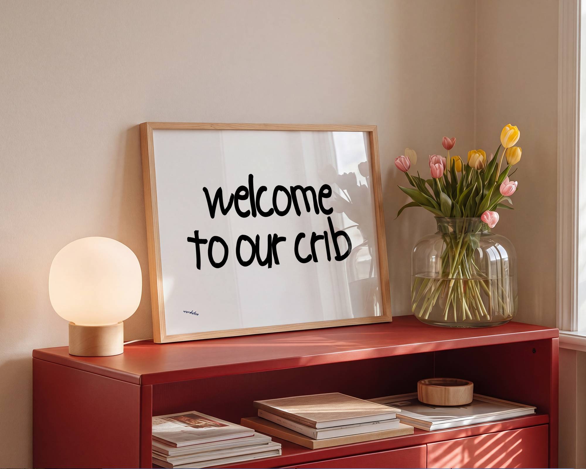 WELCOME TO OUR CRIB PRINT