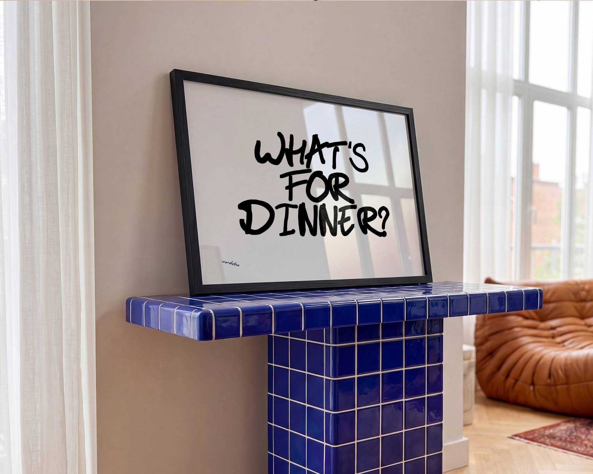 WHAT'S FOR DINNER PRINT