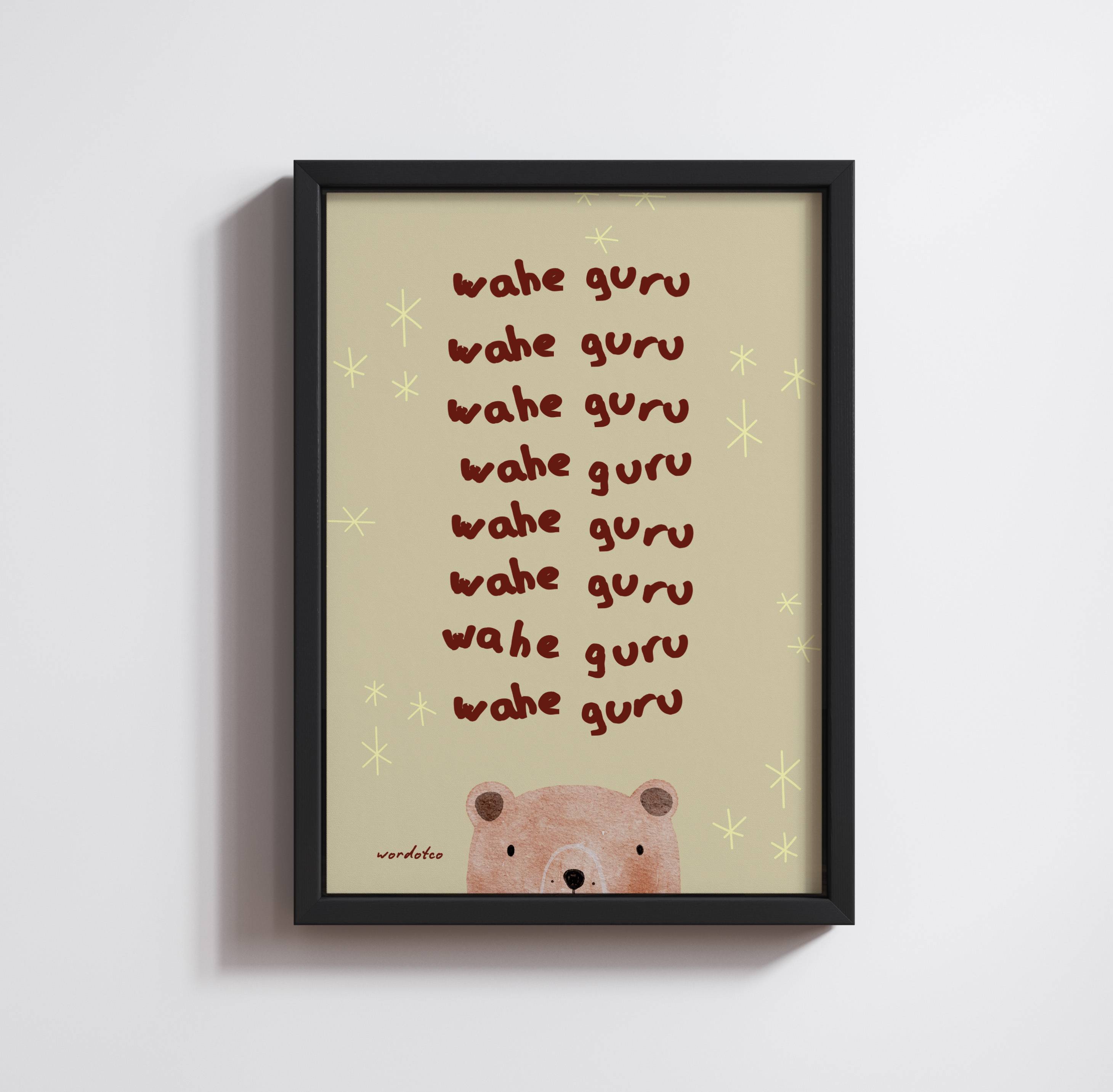 NURSERY WAHE GURU PRINT
