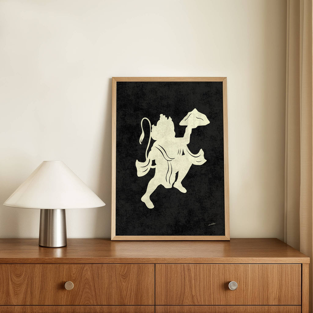 HANUMAN SILOUHETTE PRINT