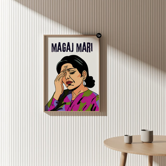 Magaj Mari Indian Desi Poster Print