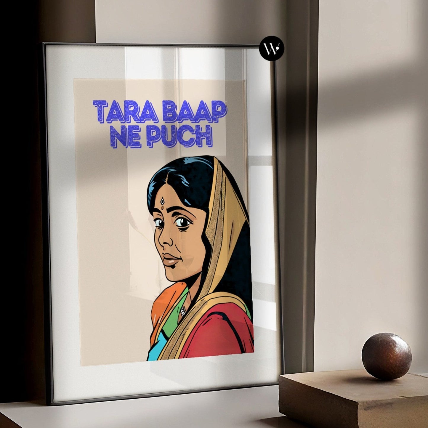 Tara Baap Ne Puch Indian Desi Poster Print