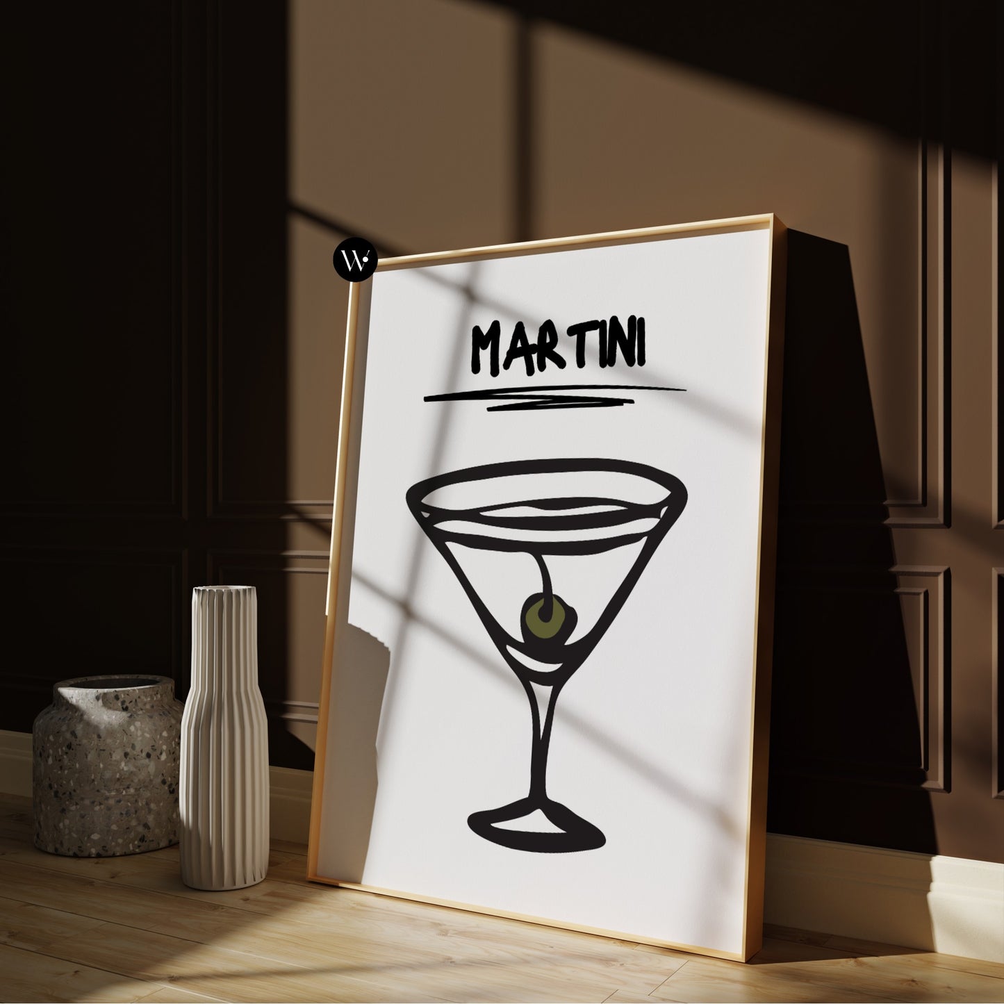 Martini Cocktail Poster Print