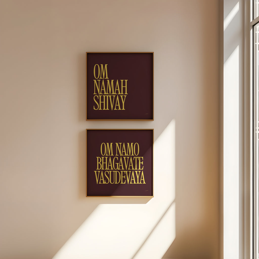 OM NAMO BHAGAVATE VASUDEVAYA PRINT