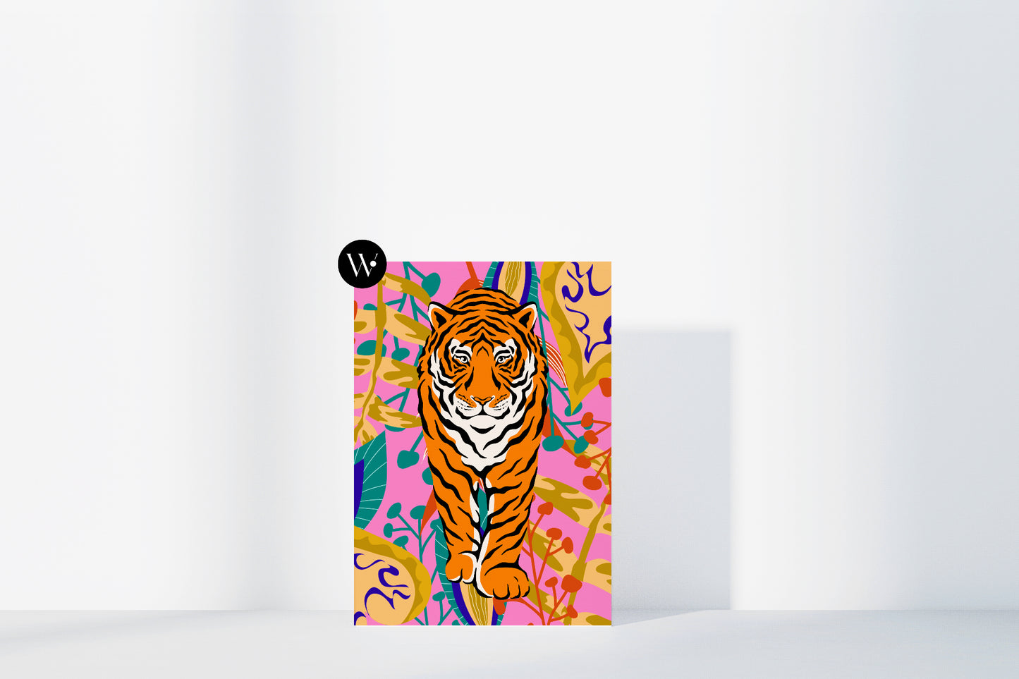 Vibrant Safari Tiger Poster Print