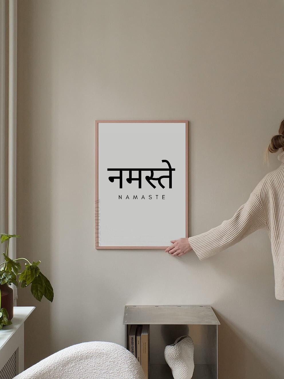 Minimalist Namaste Poster Print